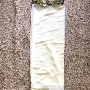 White Georgette Sari